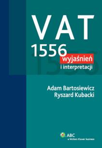 Okładka książki VAT 1556 wyjaśnień i interpretacji