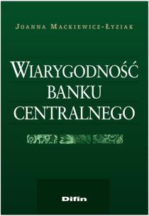 Okładka książki Wiarygodność banku centralnego