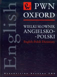 Opakowanie Wielki słownik angielsko polski PWN Oxford + CD