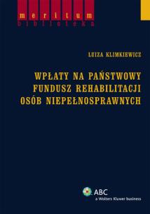 Okładka książki Wpłaty na państwowy fundusz rehabilitacji osób niepełnosprawnych