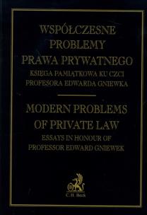 Opakowanie Współczesne problemy prawa prywatnego