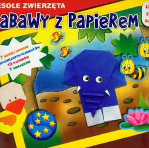 Okładka książki Zabawy z papierem. Wesołe zwierzęta
