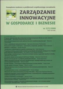 Opakowanie Zarządzanie innowacyjne w gospodarce i biznesie nr2/2008
