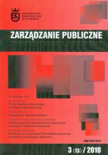 Opakowanie Zarządzanie publiczne 3(13) 2010