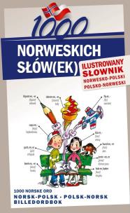 Okładka książki 1000 norweskich słów(ek). Ilustrowany słownik