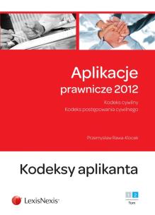 Okładka książki Aplikacje prawnicze 2012 t.2