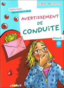 Okładka książki Avertissement de conduite + CD audio poziom A2