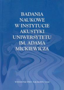 Opakowanie Badania naukowe w Instytucie Akustyki Uniwersytetu im. Adama Mickiewicza