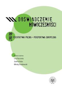 Okładka książki Doświadczenie nowoczesności. Perspektywa polska - perspektywa europejska