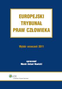 Okładka książki Europejski Trybunał Praw Człowieka
