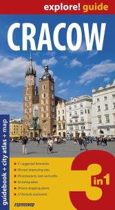 Okładka książki Explore!guide Cracow 3in1 guidebook+atlas+map