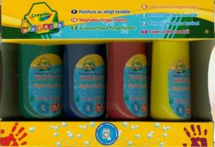 Okładka książki Farby do malowania palcami 4szt CRAYOLA