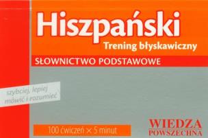 Okładka książki Hiszpański Trening błyskawiczny Słownictwo podstawowe