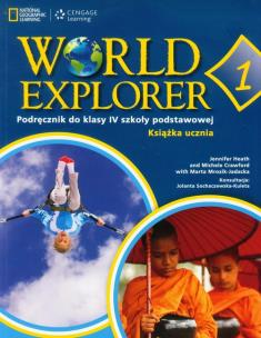 Okładka książki J. Angielski SP 4 World Explorer SB w.2012 NE