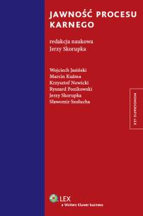 Okładka książki Jawność procesu karnego