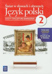 Okładka książki J.polski GIM Świat w słowach 2 ćw. wyd. 2012 WSIP