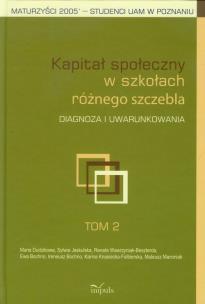 Okładka książki Kapitał społeczny w szkołach różnego szczebla tom 2