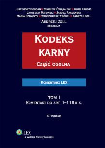 Okładka książki Kodeks karny Część ogólna Komentarz Tom 1
