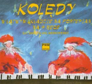 Okładka książki Kolędy w łatwym układzie na fortepian na 4 ręce