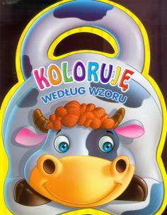 Okładka książki Koloruję według wzoru - Krowa