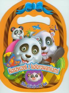 Okładka książki Koszyczek z kolorowankami - Pandy
