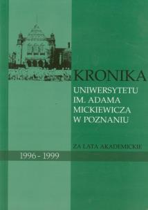 Opakowanie Kronika Uniwersytetu im. Adama Mickiewicza w Poznaniu za lata akademickie 1996-1999