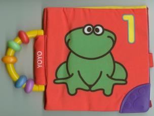 Okładka książki Książeczka szeleszcząca z grzechotką - Żabka