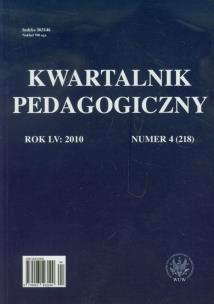 Okładka książki Kwartalnik pedagogiczny nr 4 2010