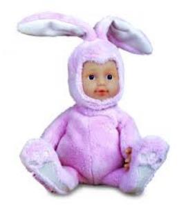 Opakowanie Lalka 6 siedzący króliczek