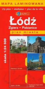 Okładka książki Łódź plan miasta