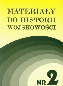 Opakowanie Materiały do historii wojskowości Nr 2