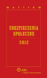 Okładka książki Meritum Ubezpieczenia Społeczne 2012