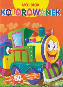 Okładka książki Mój blok kolorowanek. Ciuchcia