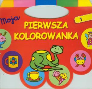 Okładka książki Moja pierwsza kolorowanka czerwona