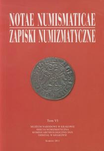 Opakowanie Notae Numismaticae Zapiski Numizmatyczne tom 6