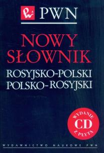 Okładka książki Nowy słownik rosyjsko-polski polsko-rosyjski z płytą CD