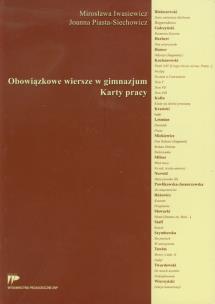Okładka książki Obowiązkowe wiersze w gimnazjum Karty pracy