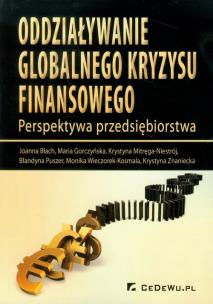 Okładka książki Oddziaływanie globalnego kryzysu finansowego