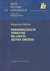 Okładka książki Personalizacja tematyki na lekcji języka obcego