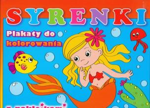 Okładka książki Plakaty z naklejkami - Syrenki