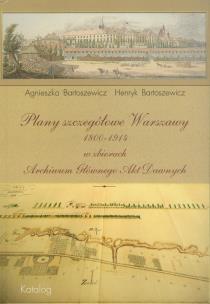 Okładka książki Plany szczegółowe Warszawy 1800-1914