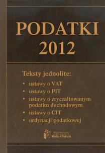 Opakowanie Podatki 2012