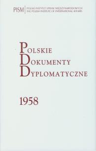 Opakowanie Polskie Dokumenty Dyplomatyczne 1958