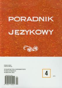 Opakowanie Poradnik językowy 4/2012