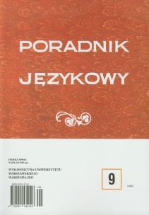 Opakowanie Poradnik językowy 9/2011