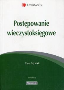Okładka książki Postępowanie wieczystoksięgowe