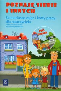 Okładka książki Poznaj siebie i innych Scenariusze zajęć i karty pracy dla nauczyciela z płytą DVD