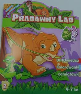 Okładka książki Pradawny Ląd 02 - Zabawy z dinozaurami