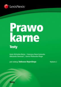 Okładka książki Prawo karne Testy