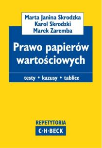 Okładka książki Prawo papierów wartościowych